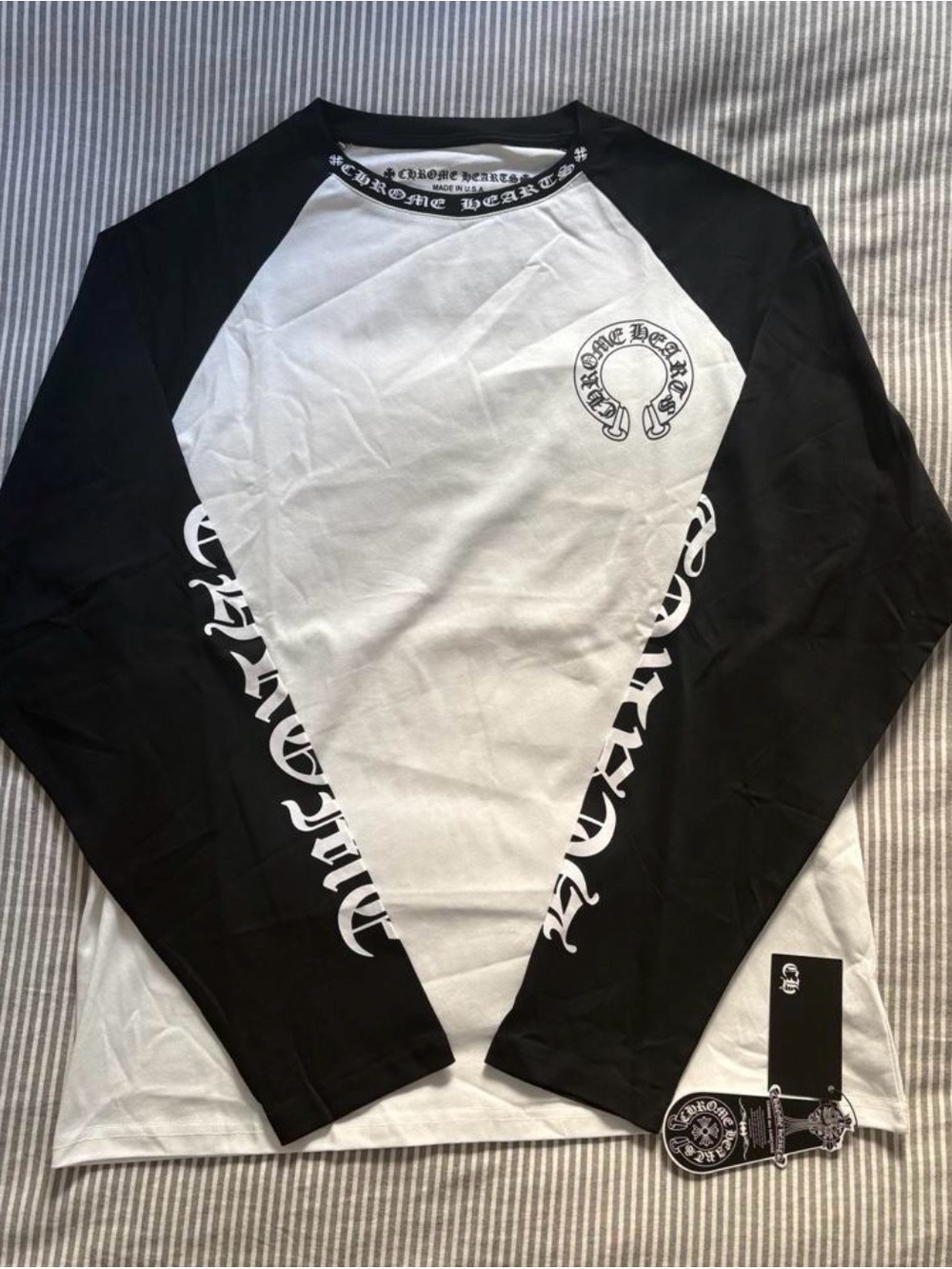 Black and White Chrome Hearts Longsleeve, Size Medium, Amazing Condition